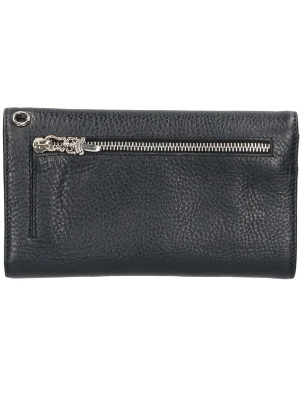 Chrome Hearts Wave Cross Ball Button Leather Wallet